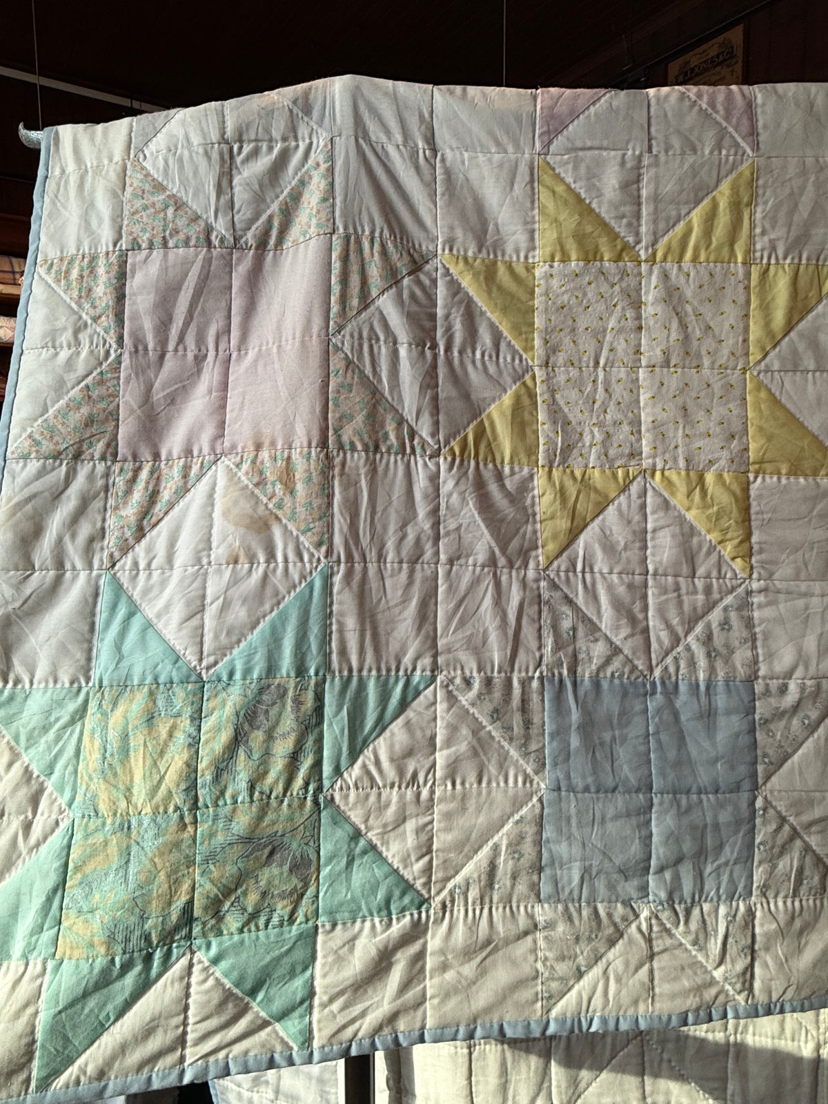 Large Vintage 1993 Handmade Star Quilt