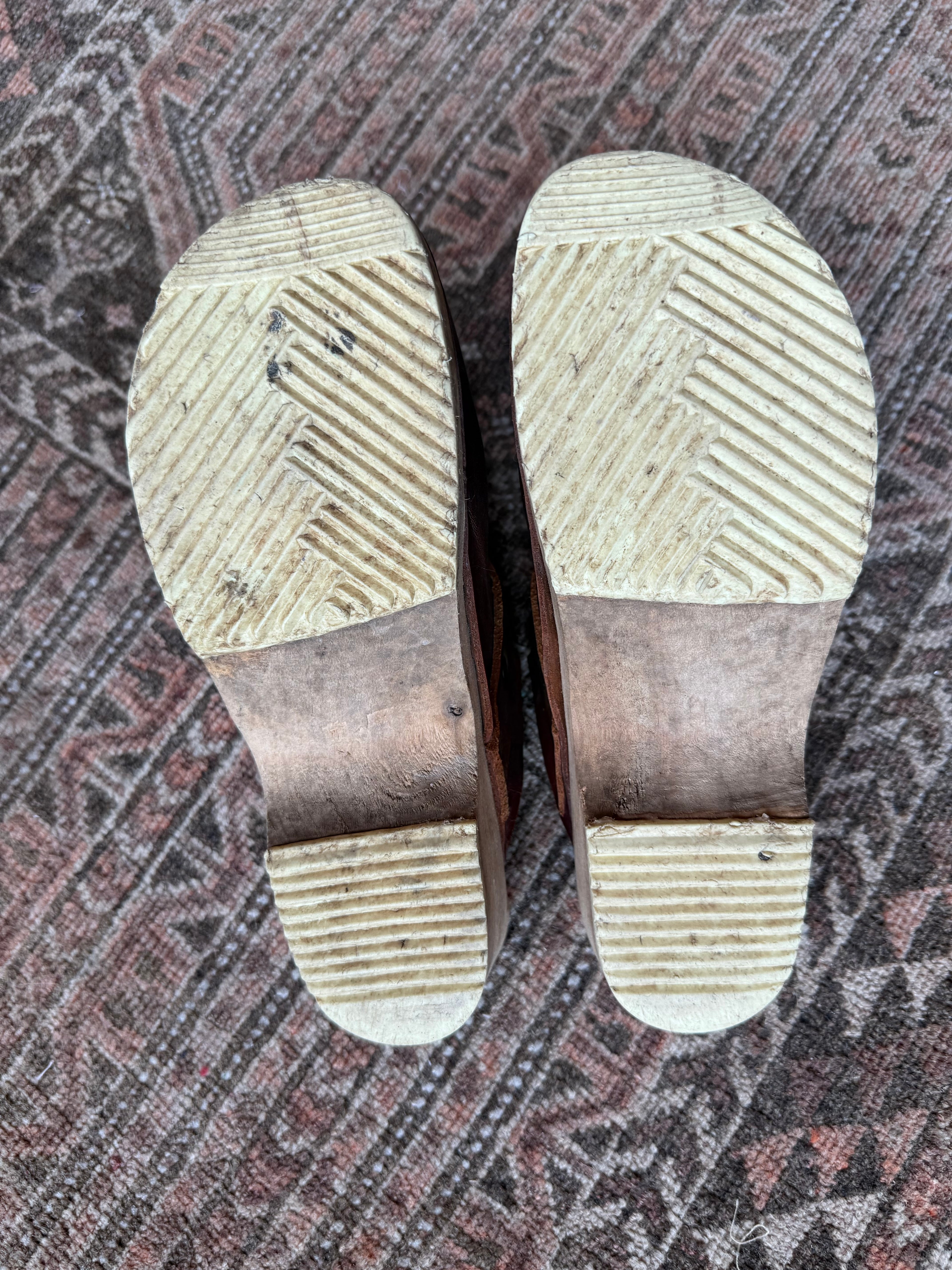 Original 1970s Handmade Clogs
