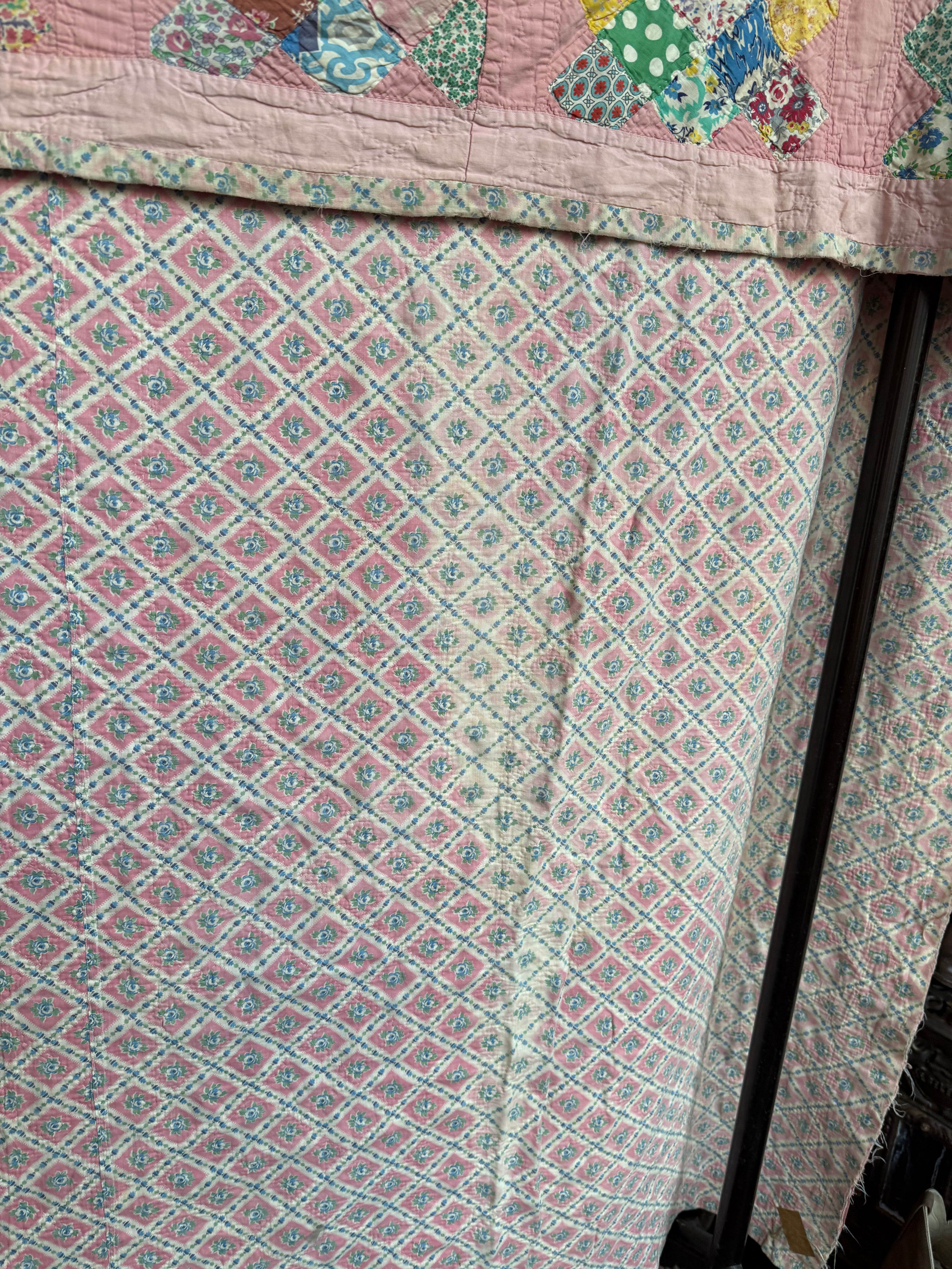 Wartime Feedsack Scrap Quilt