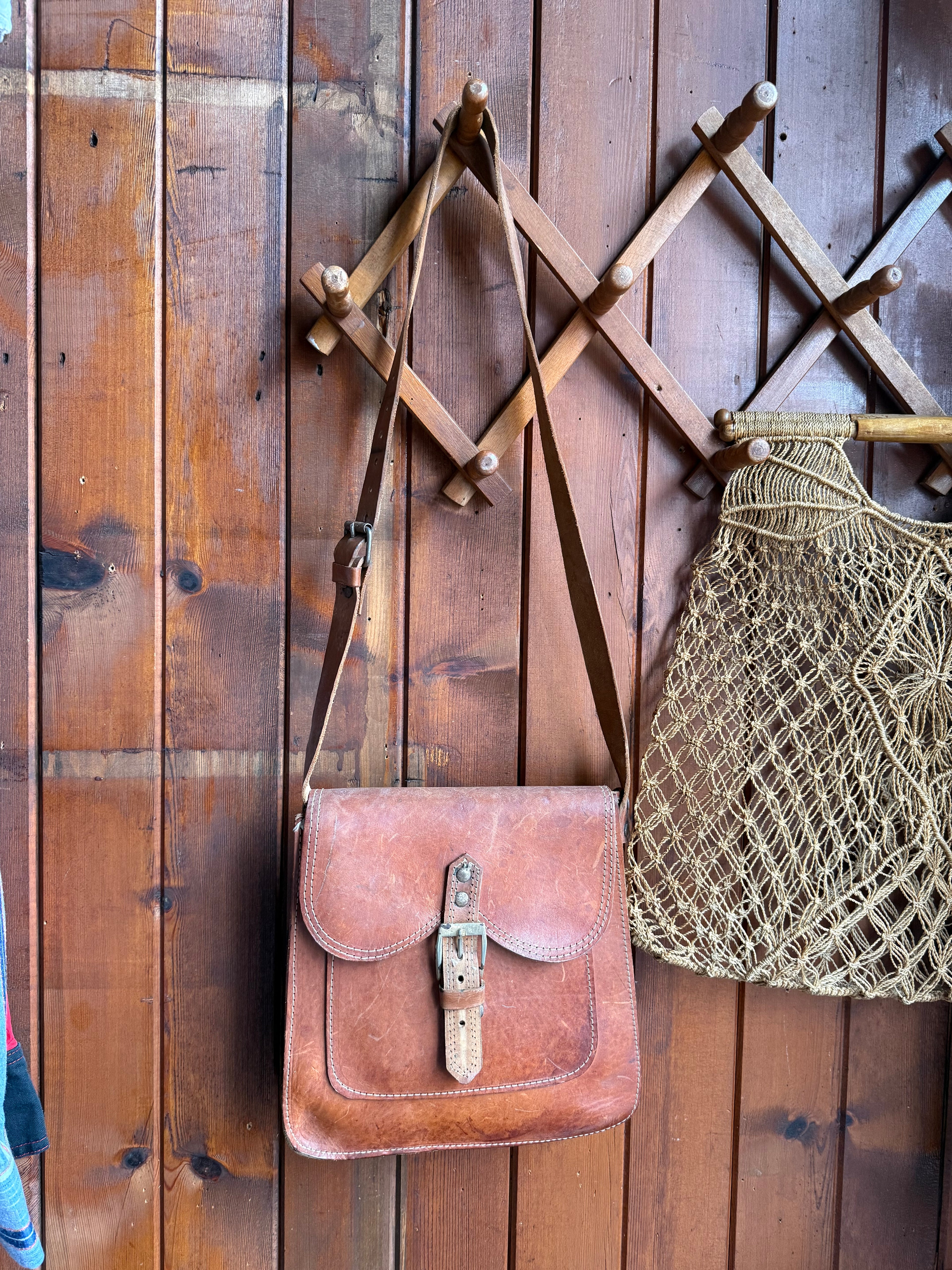 Vintage Handmade Leather Satchel