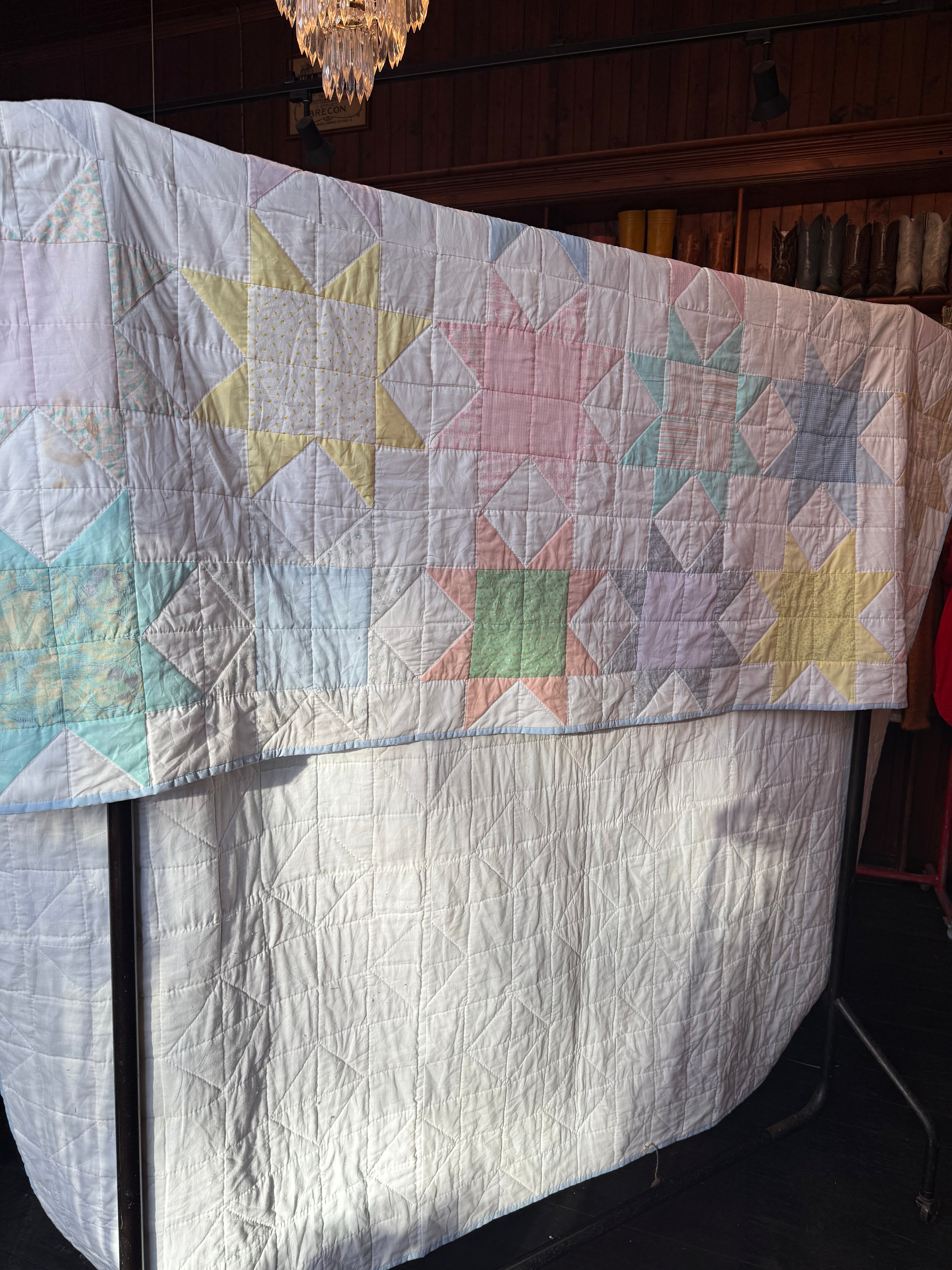 Large Vintage 1993 Handmade Star Quilt
