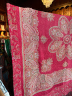 Antique Red Paisley Quilt