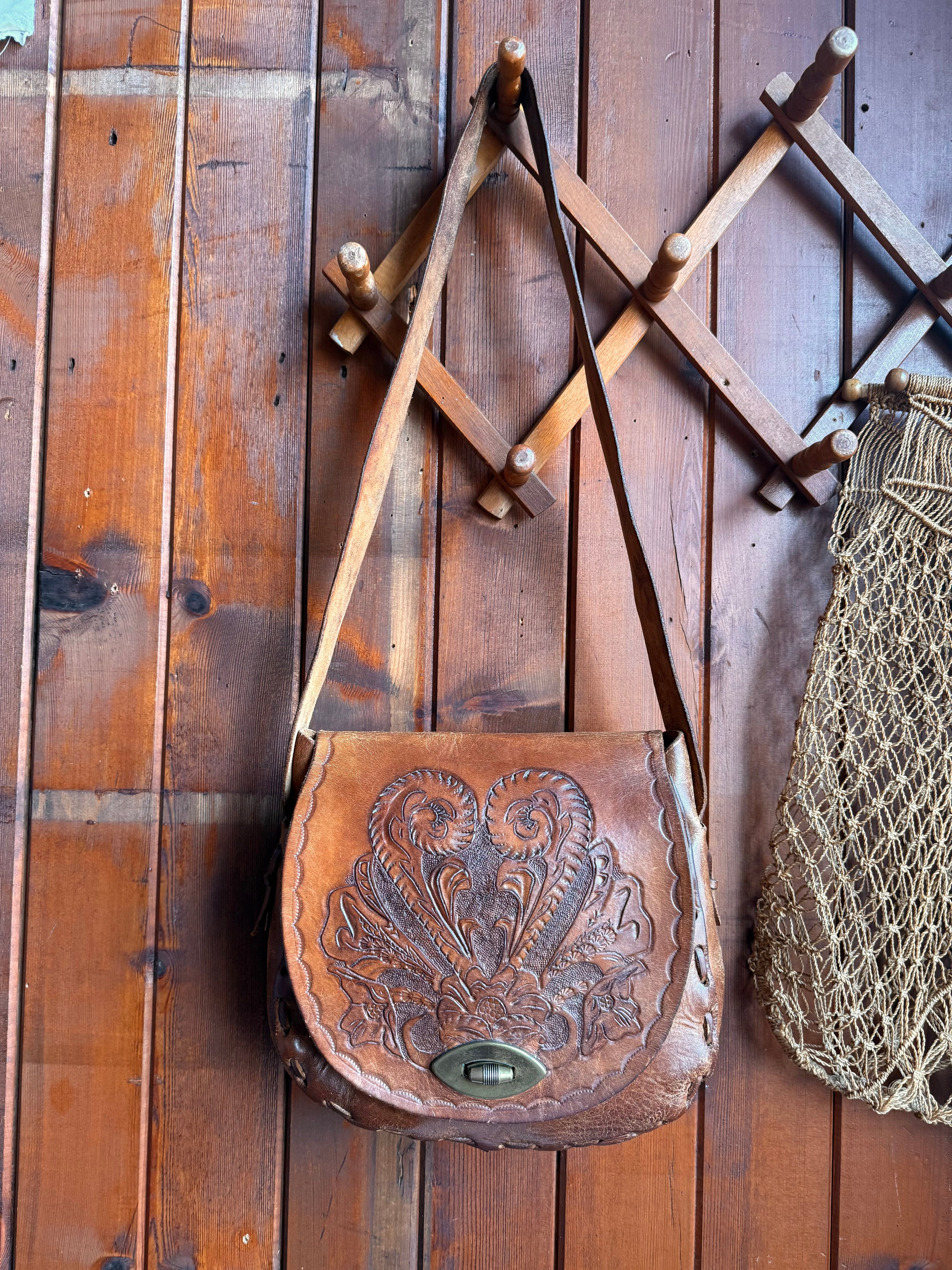 Vintage 1970’s Handcrafted Leather Bag