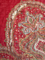 Antique Red Paisley Quilt