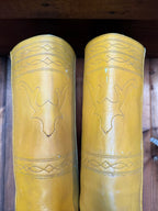 UK 8 - Vintage 1970’s Yellow Longhorn Frye Campus Boots