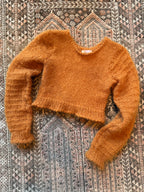 Hand Knit Mohair Crop Jumper