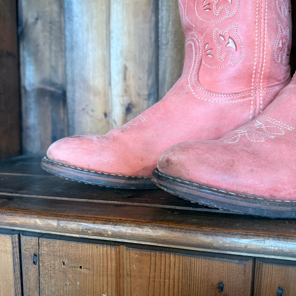 UK 8 - Vintage Rare Pink Austin Frye Boots