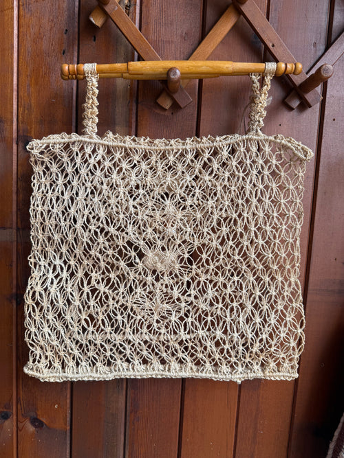 1960’s/70s Handmade Macrame Bag.