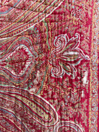 Antique Red Paisley Quilt