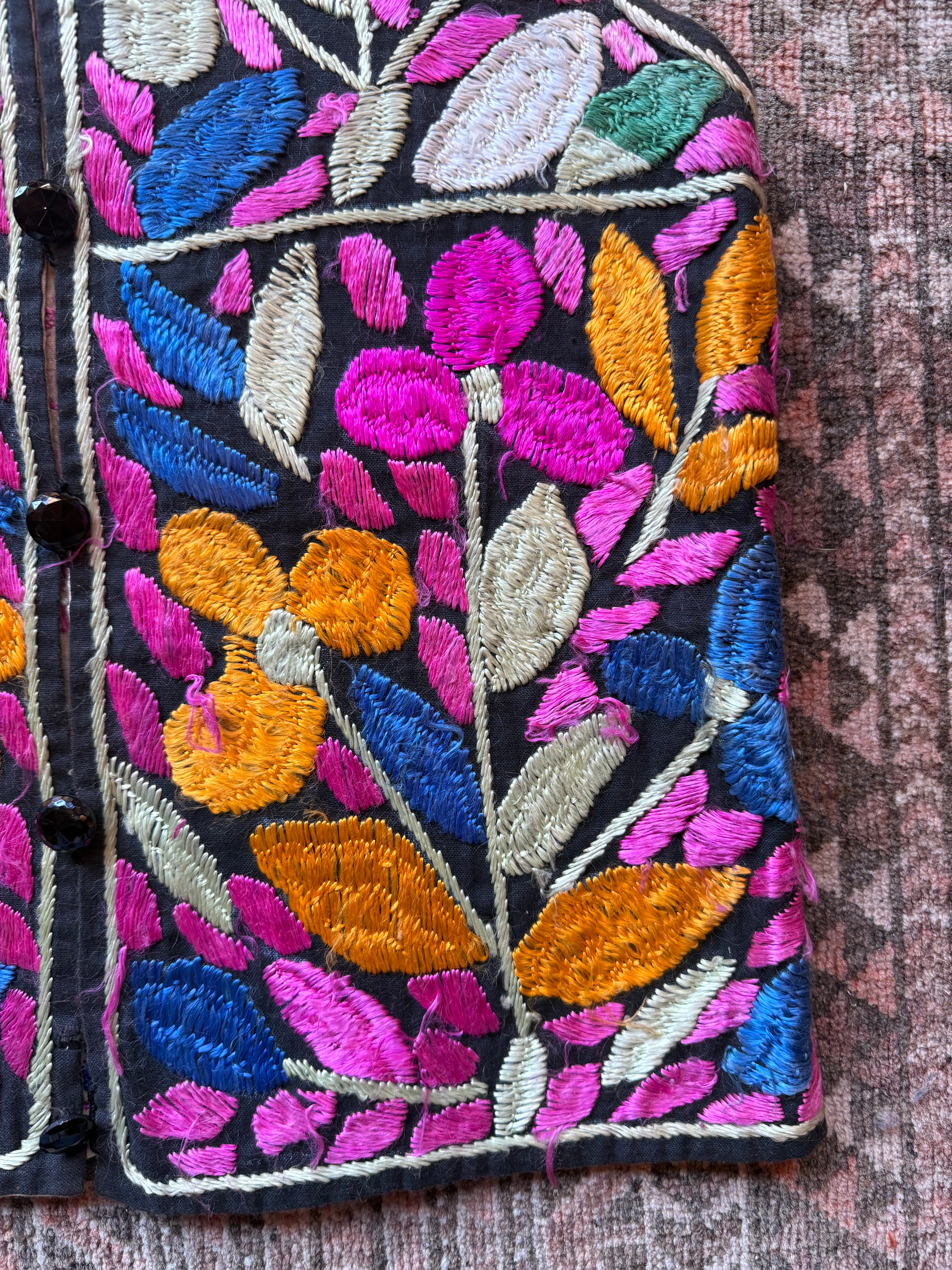 Authentic 1970’s Afghan Hand-embroidered Vest