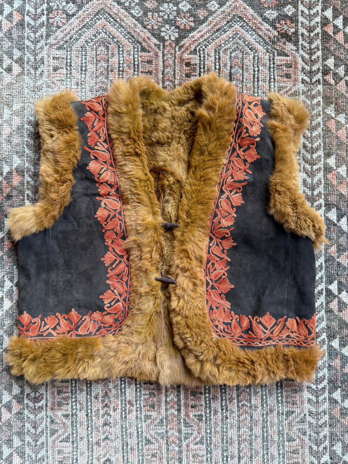 Vintage Afghan Reversible Gilet
