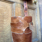 UK 7 - Incredible Vintage DESTROY Leather Knee-high Boots