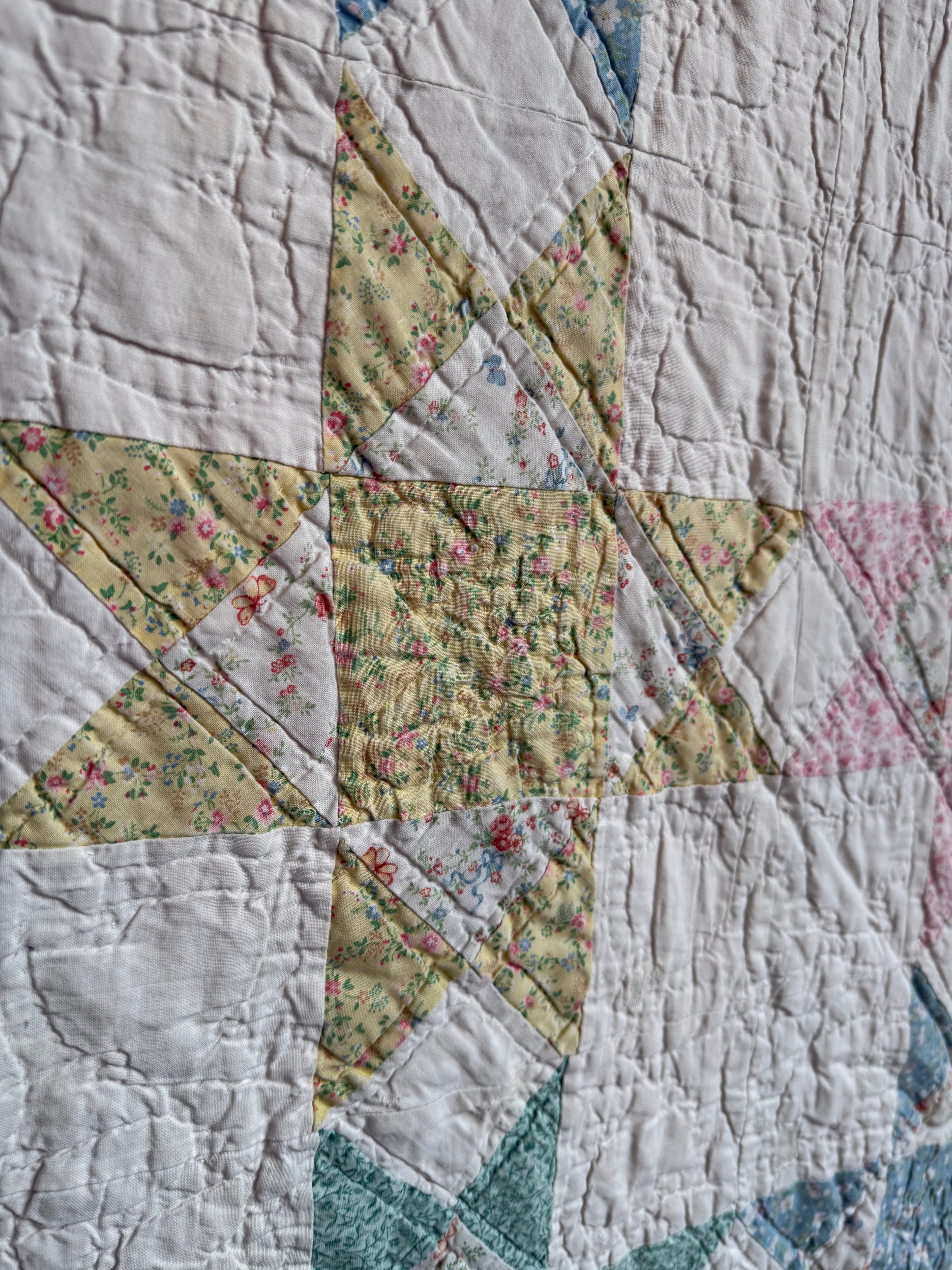 Vintage Star Patchwork Quilt