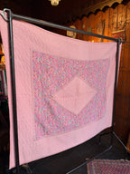 Vintage Pink Paisley Reversible Cotton Quilt