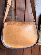 Vintage Handmade Leather Horse Bag