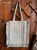Handmade Quilted Ruffle Bag
