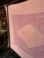 Vintage Pink Paisley Reversible Cotton Quilt