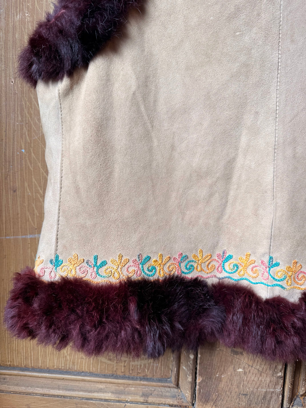 1970’s Folk Suede Gilet