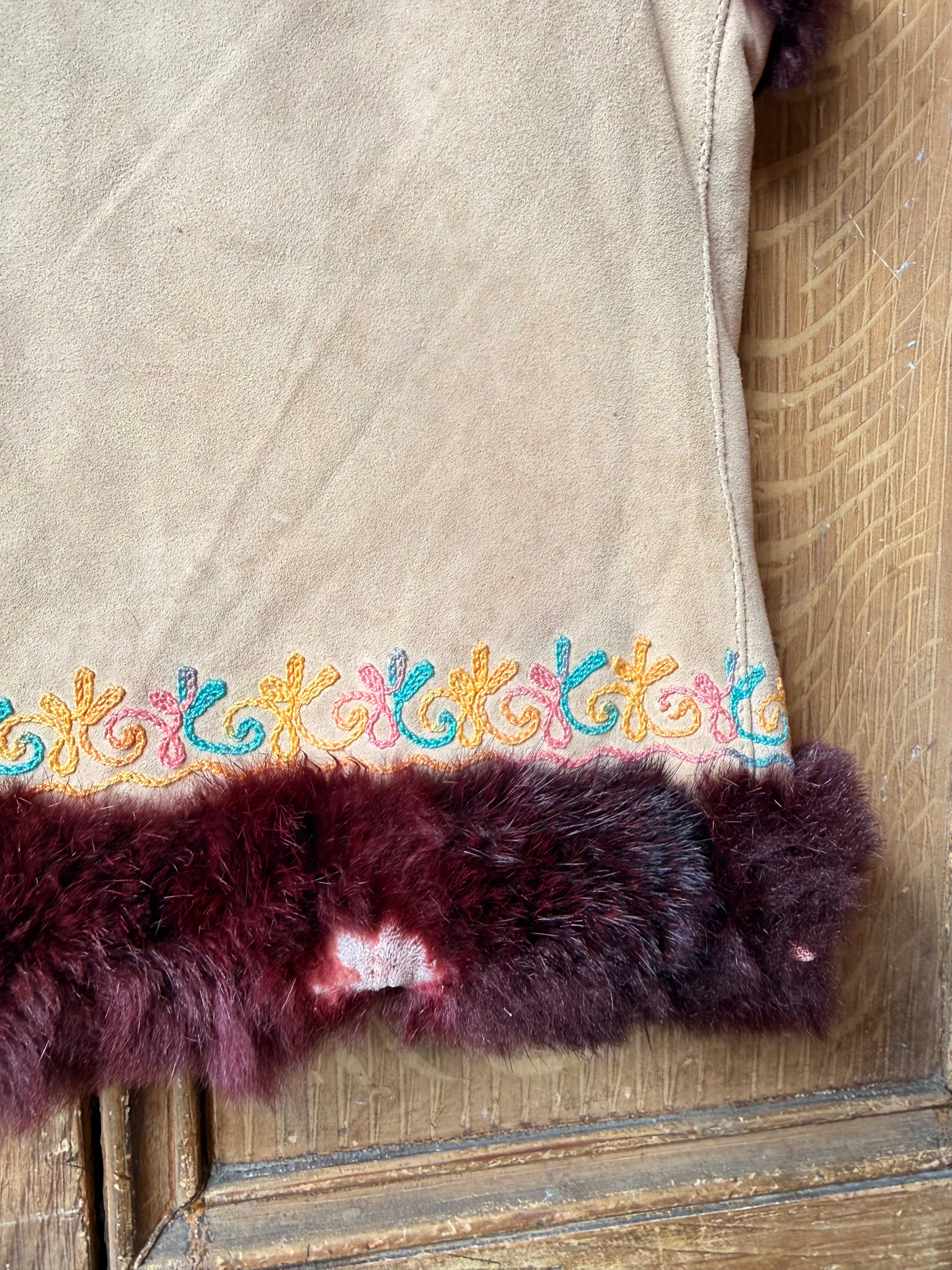 1970’s Folk Suede Gilet