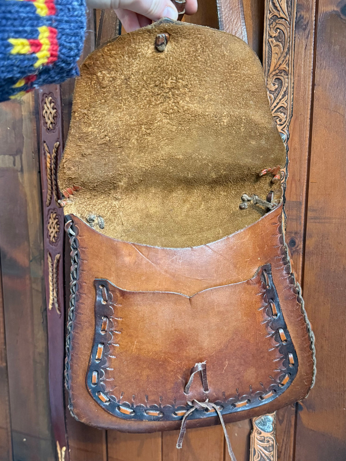 Vintage Handmade Leather Satchel