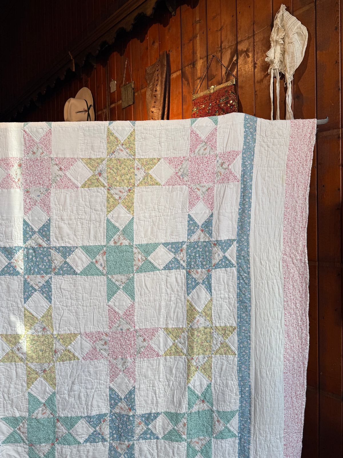 Vintage Star Patchwork Quilt