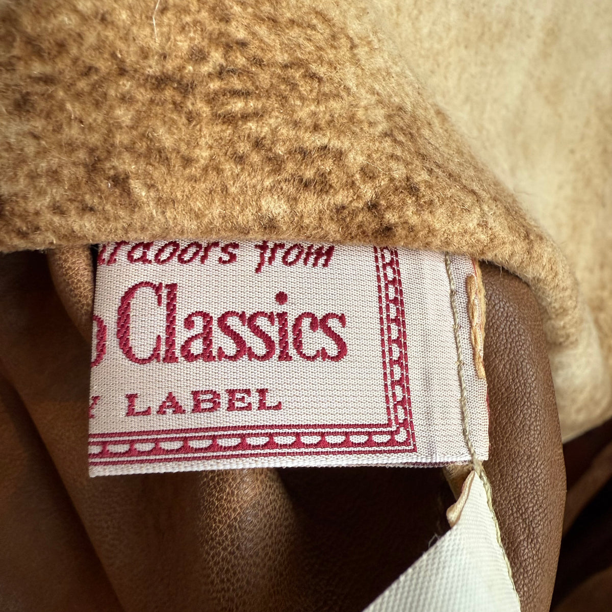 Rare Vintage Marlboro Classics Lambskin Wrap Leather Top.