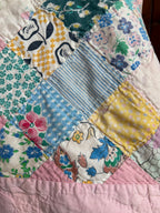 Wartime Feedsack Scrap Quilt