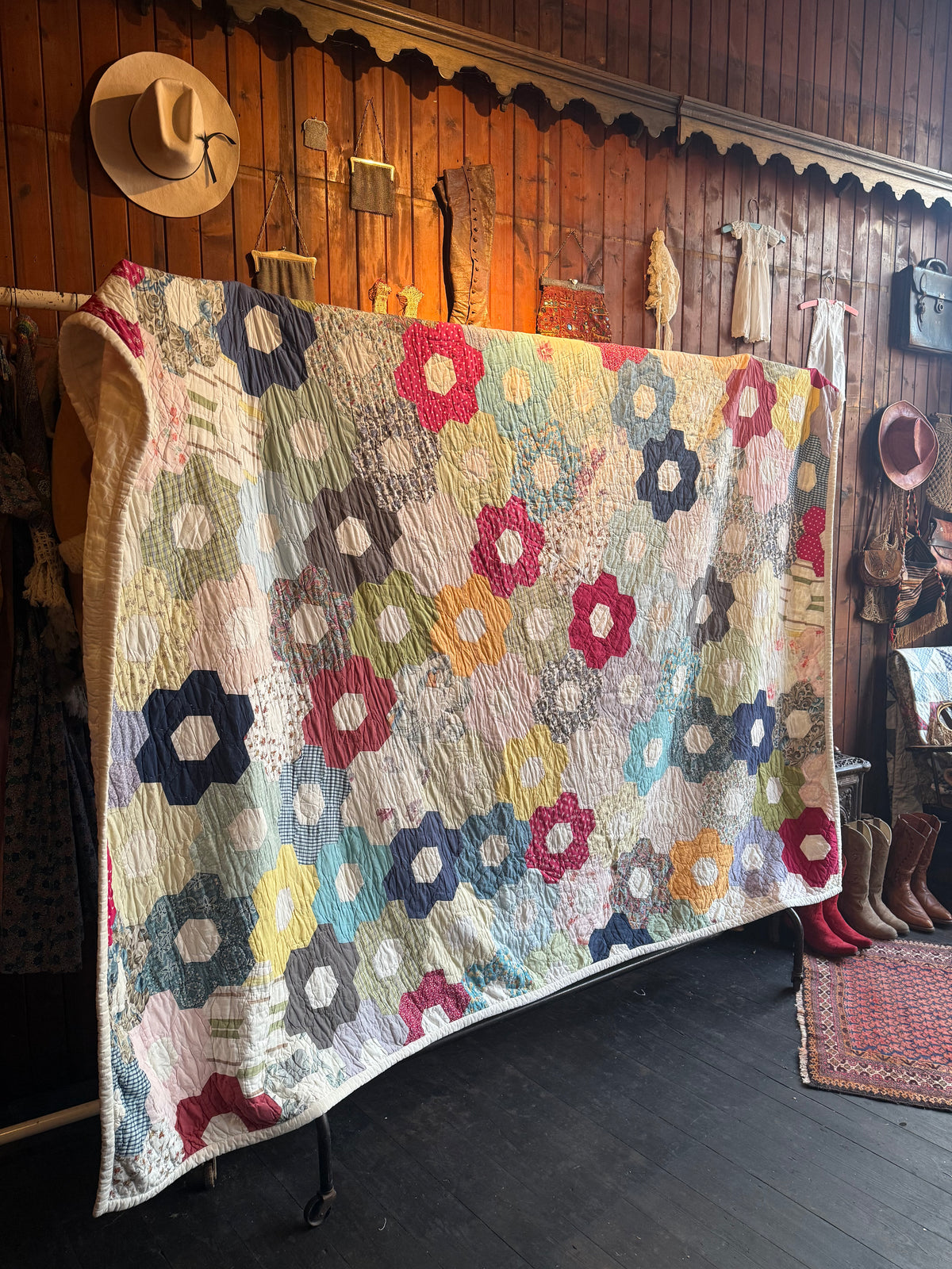 Vintage Grandmothers Garden Quilt