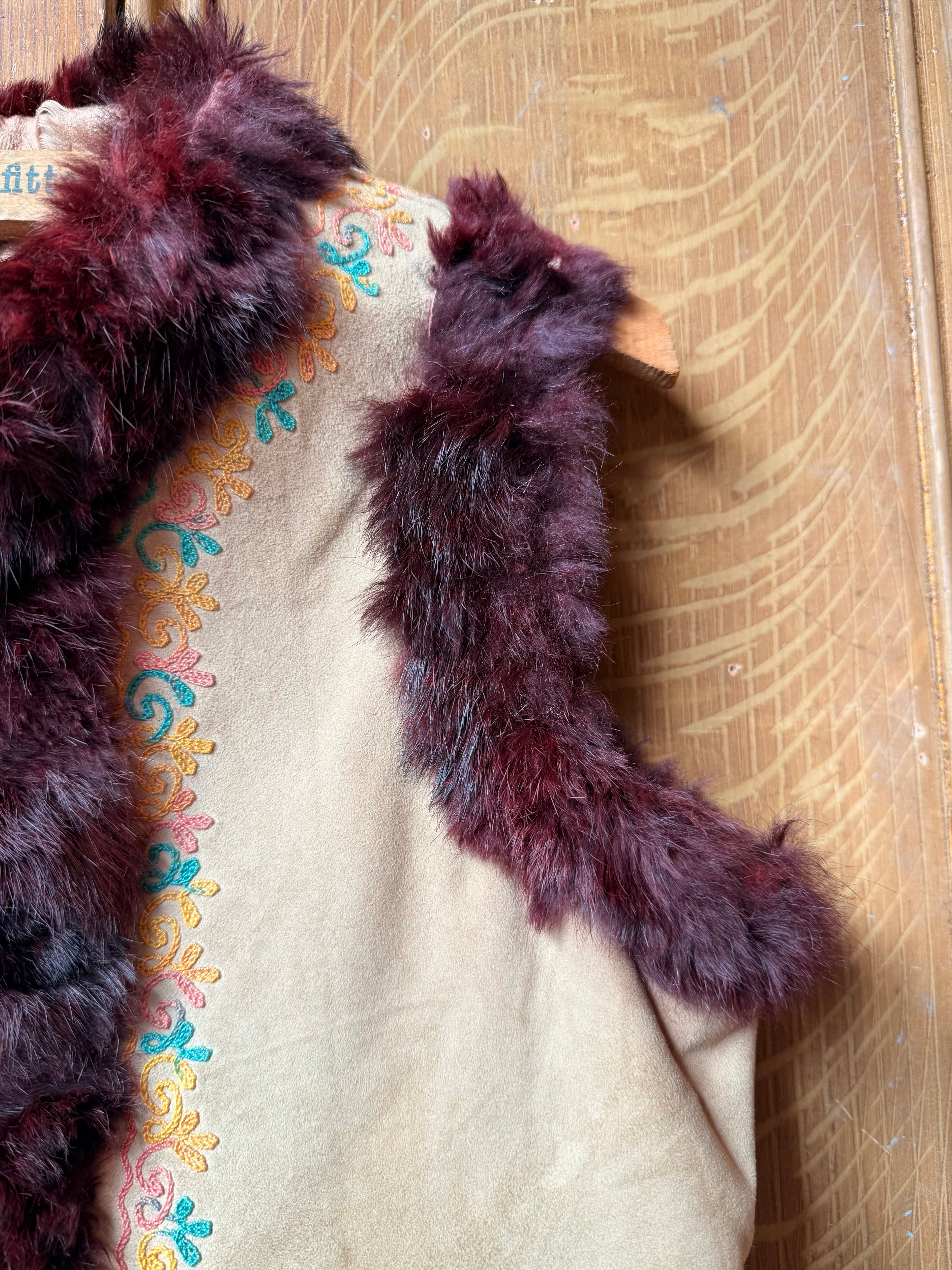 1970’s Folk Suede Gilet