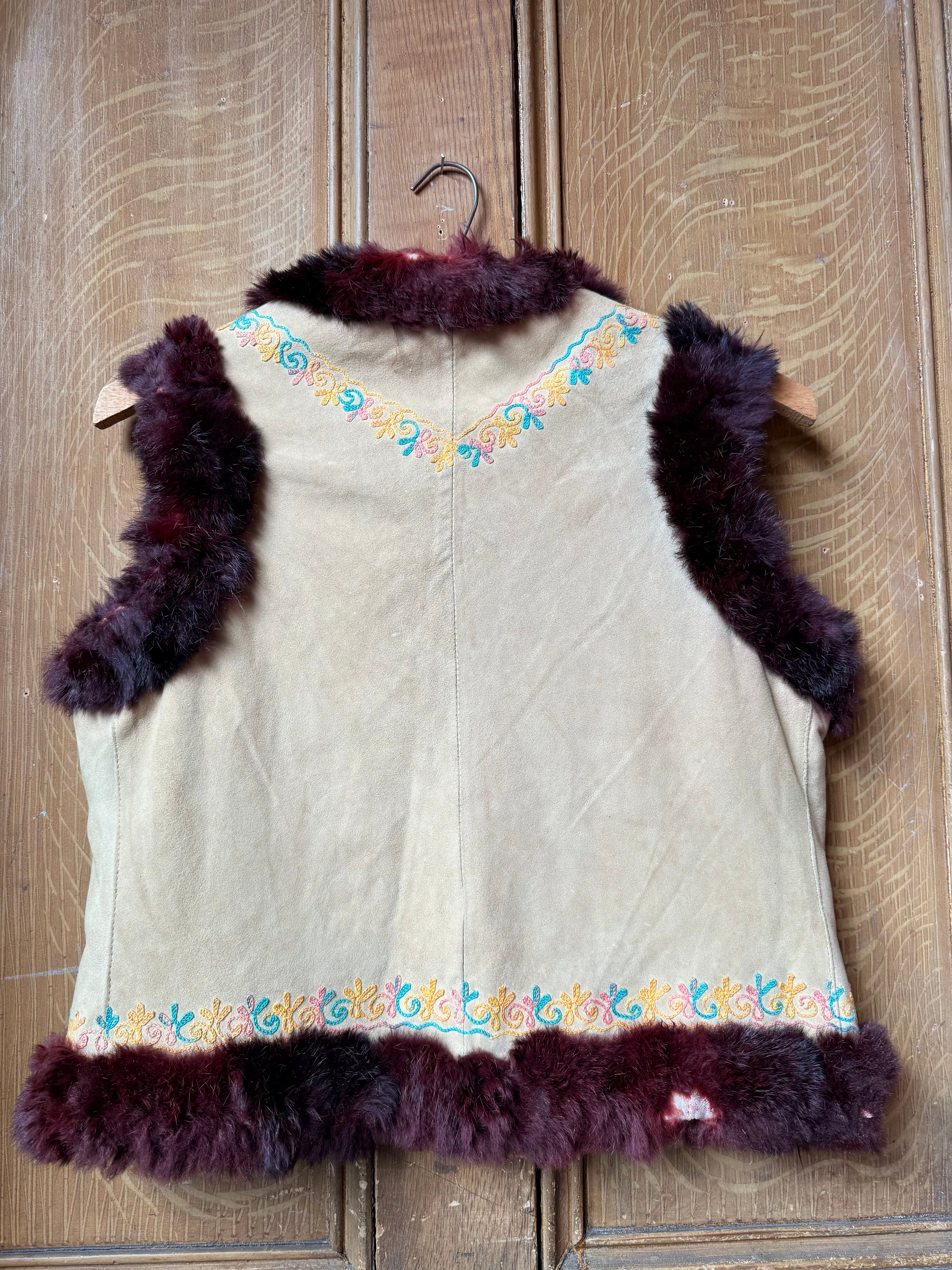 1970’s Folk Suede Gilet