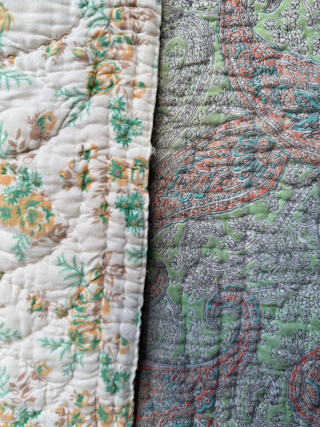 Vintage 1930s Reversible Lap Quilt