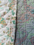 Vintage 1930s Reversible Lap Quilt