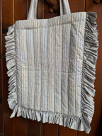 Handmade Quilted Ruffle Bag