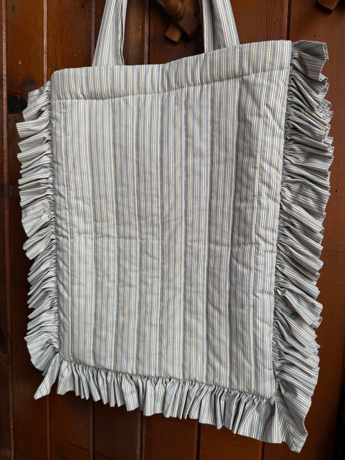 Handmade Quilted Ruffle Bag