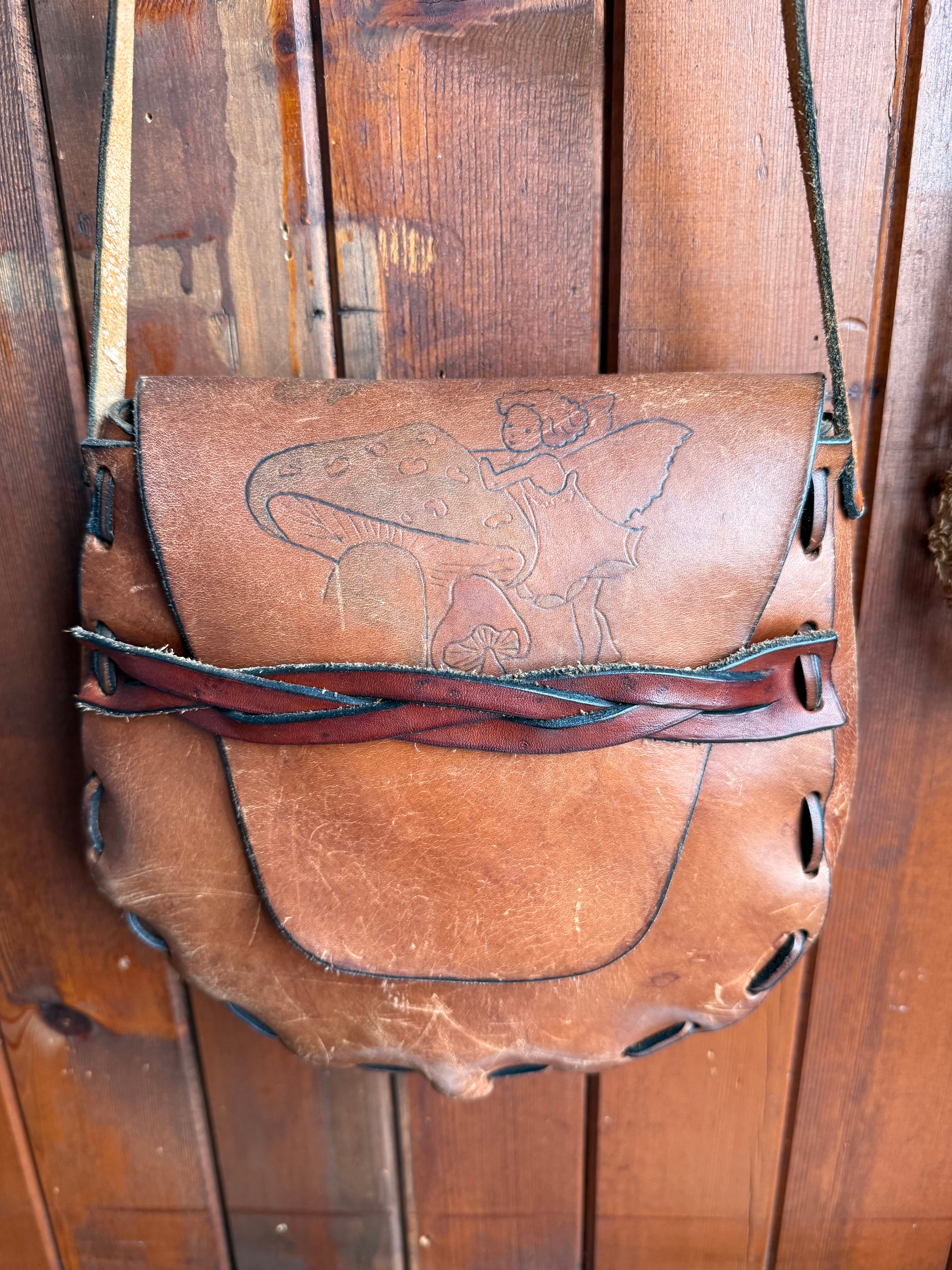 Vintage 1970’s Fairy and Toadstool Bag