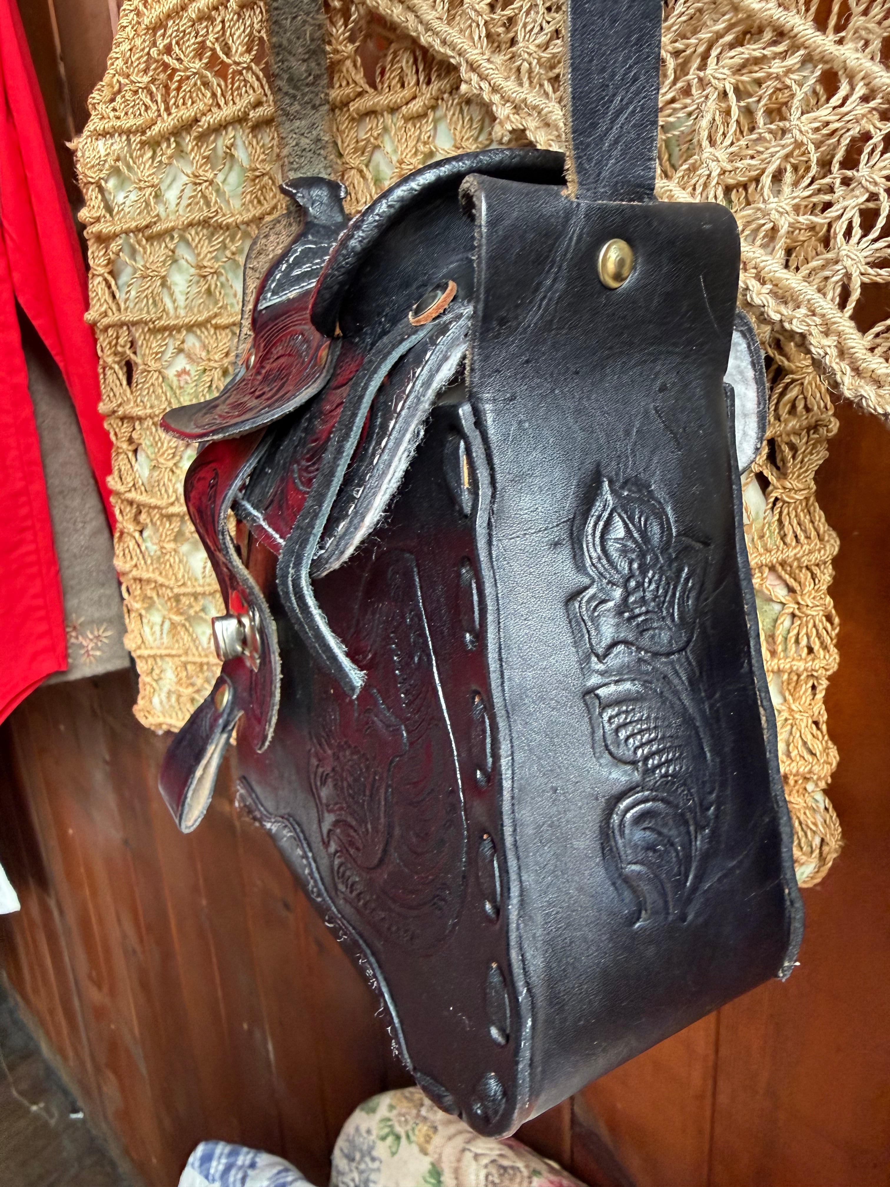 Artisan Handcrafted Leather Mini Saddle Bag