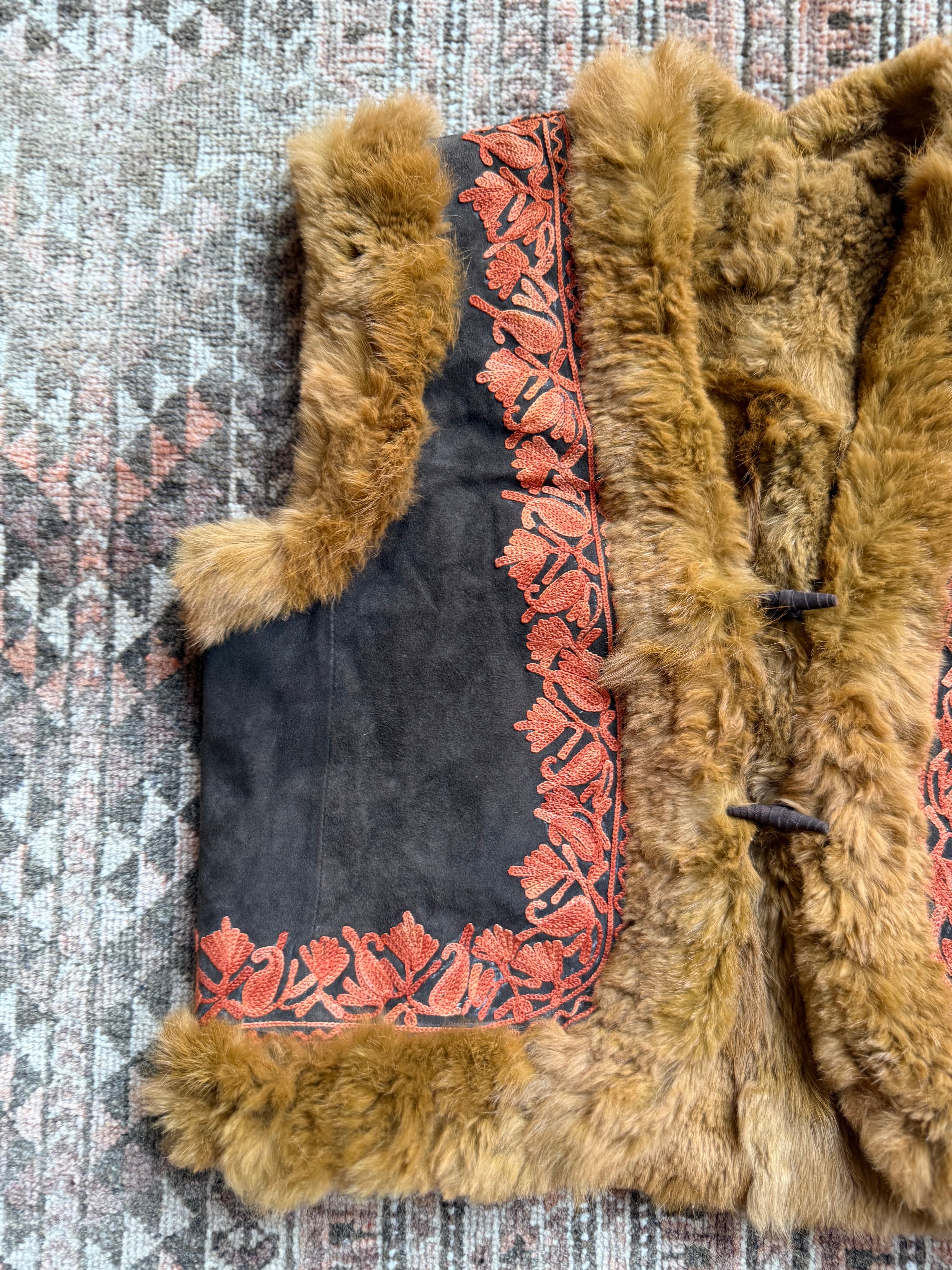 Vintage Afghan Reversible Gilet