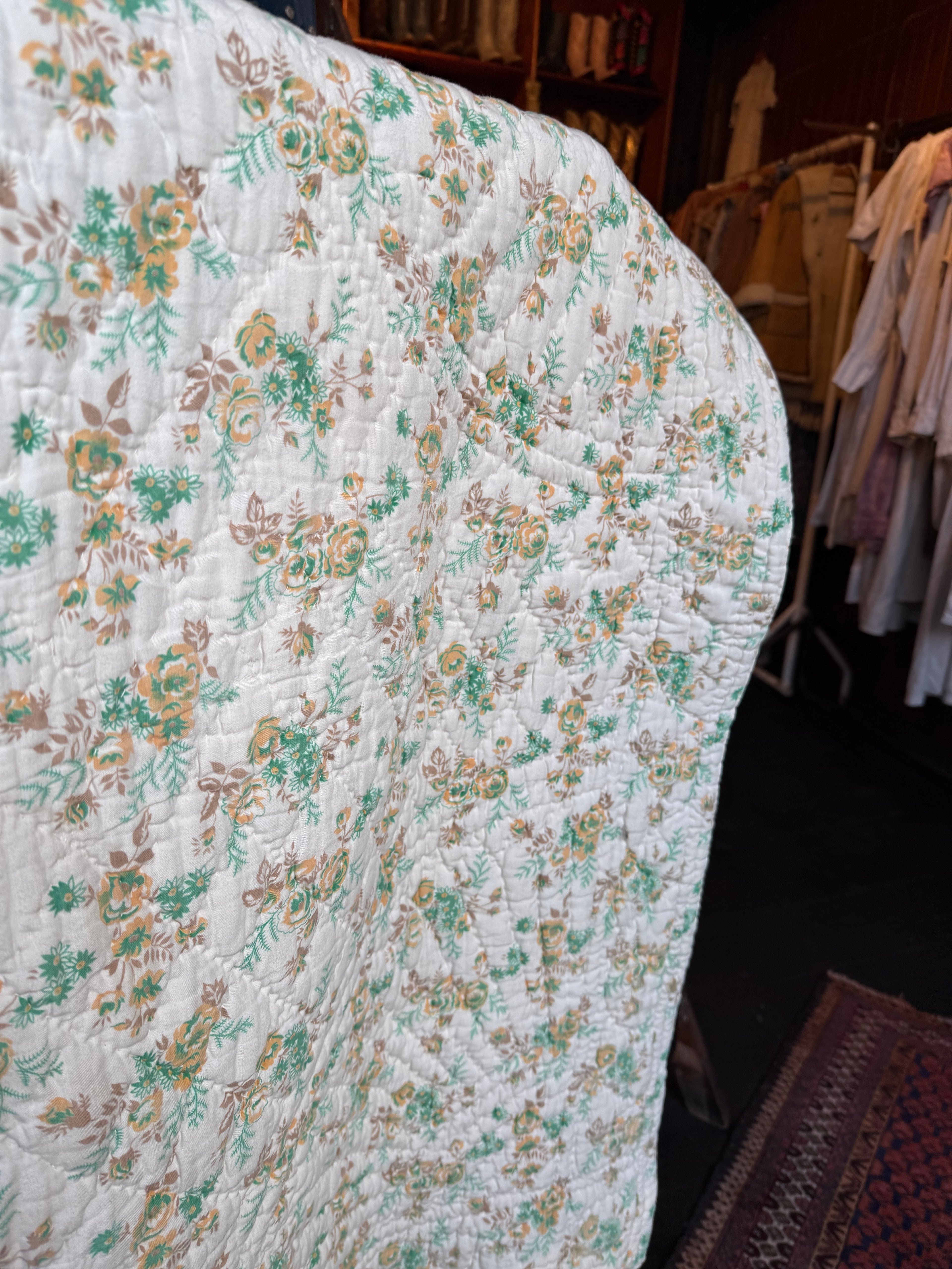 Vintage 1930s Reversible Lap Quilt
