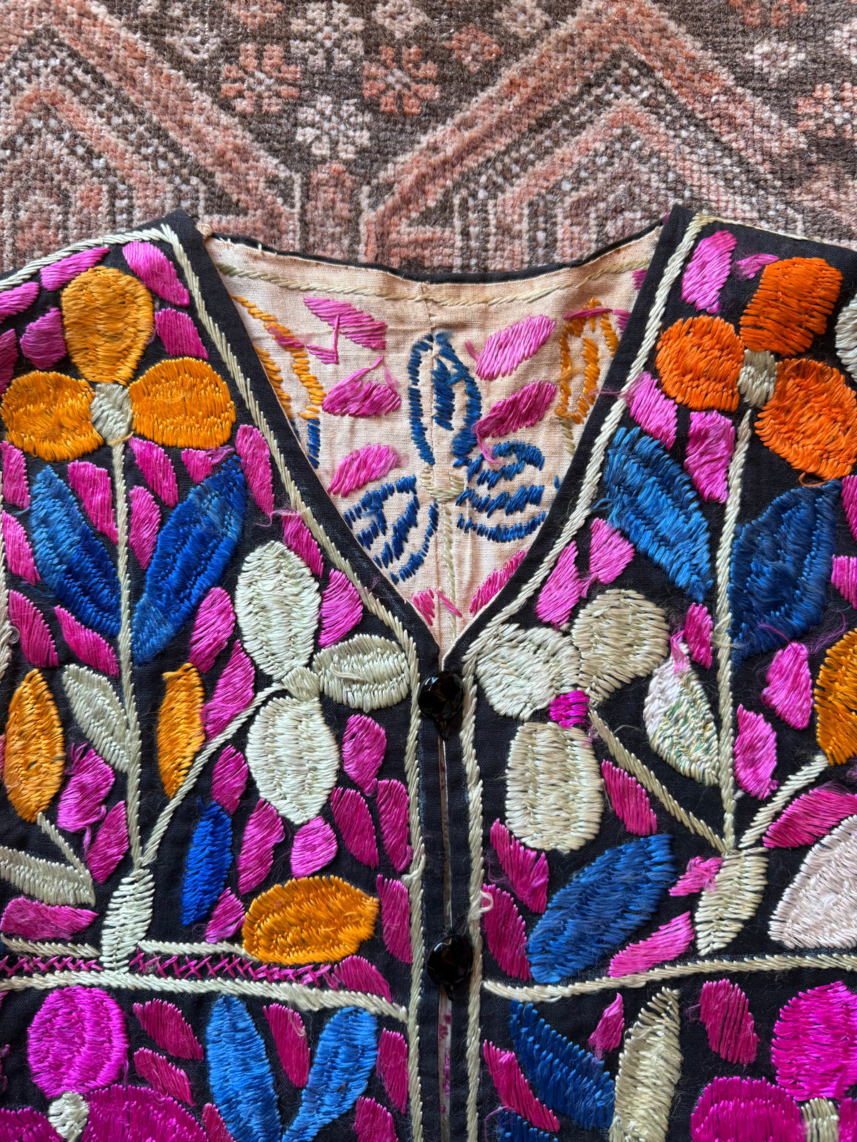 Authentic 1970’s Afghan Hand-embroidered Vest