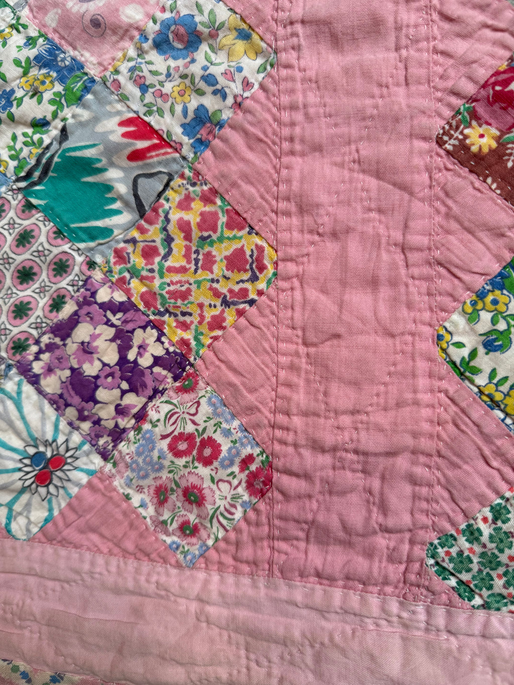 Wartime Feedsack Scrap Quilt