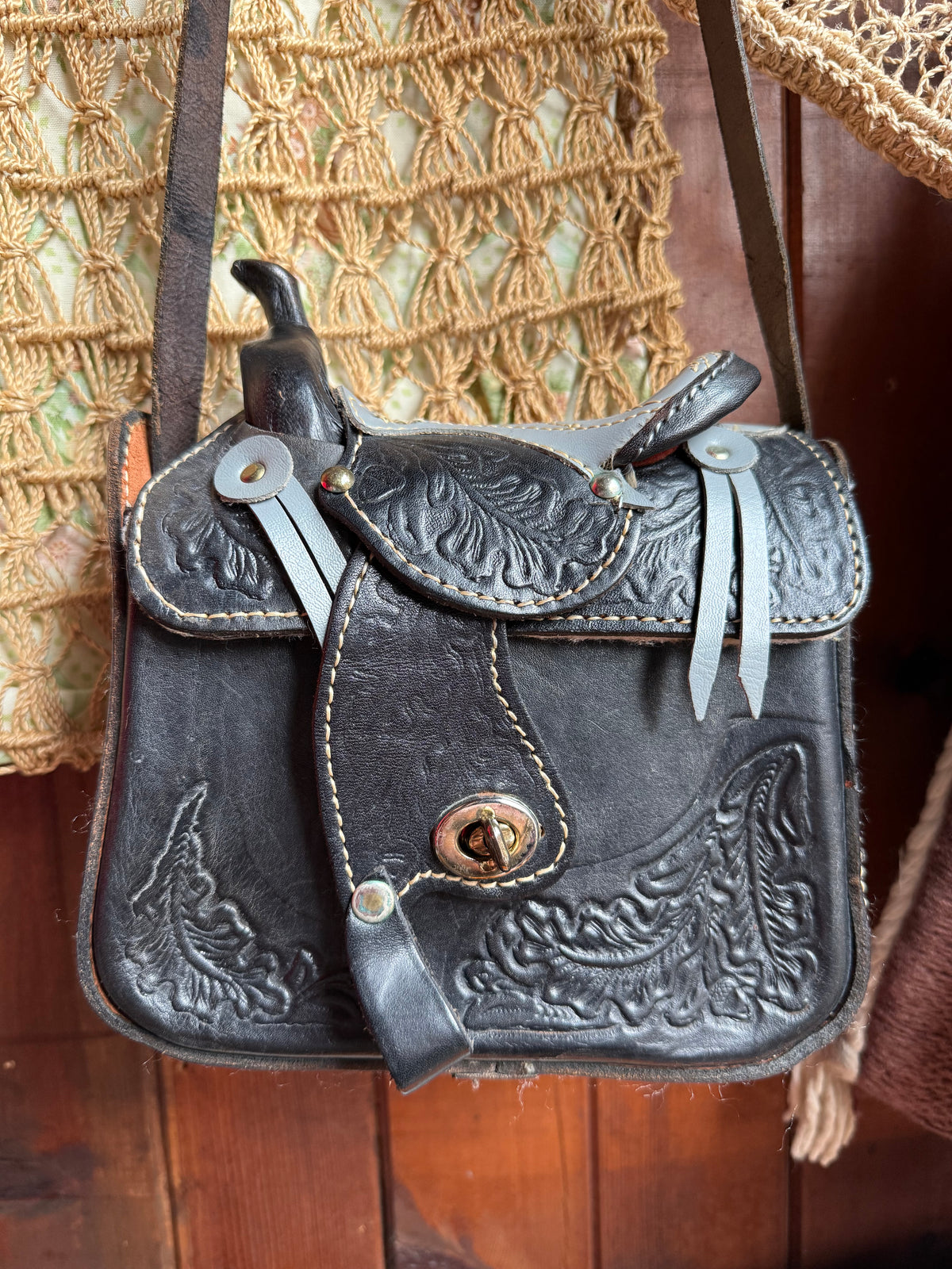 Artisan Handcrafted Leather Mini Saddle Bag