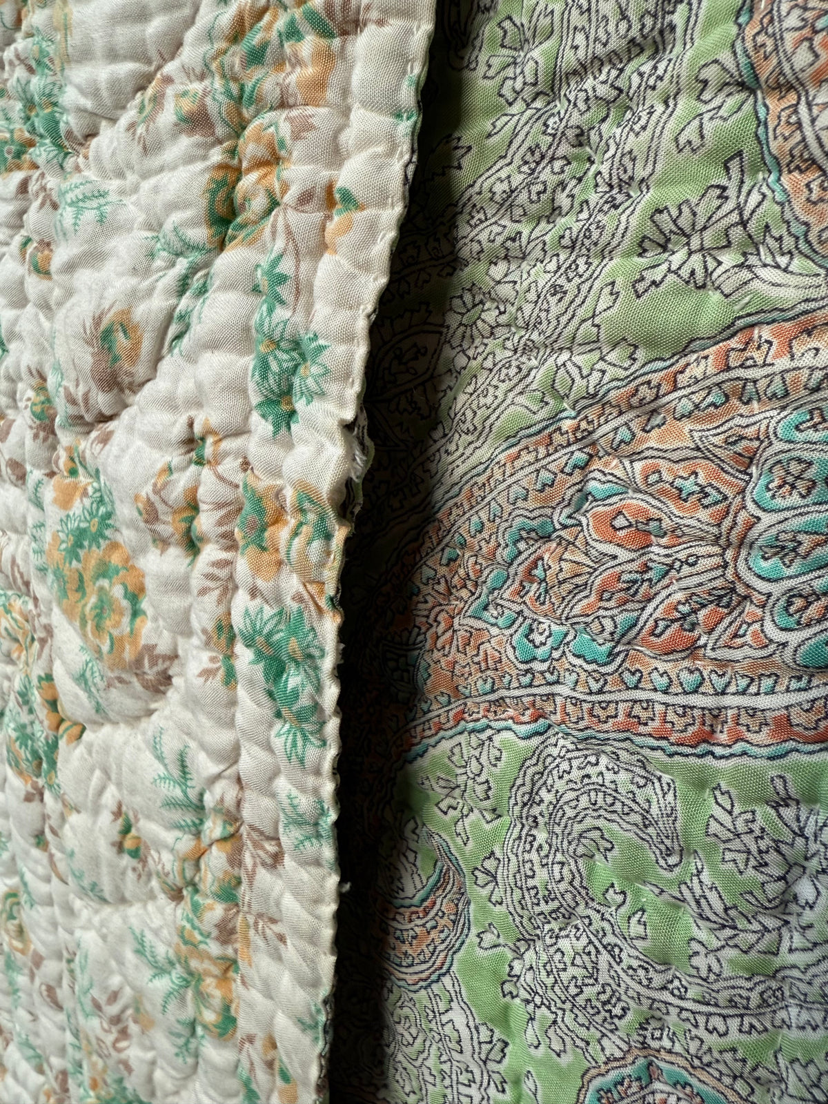 Vintage 1930s Reversible Lap Quilt
