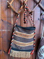 Vintage Woven Striped Bag