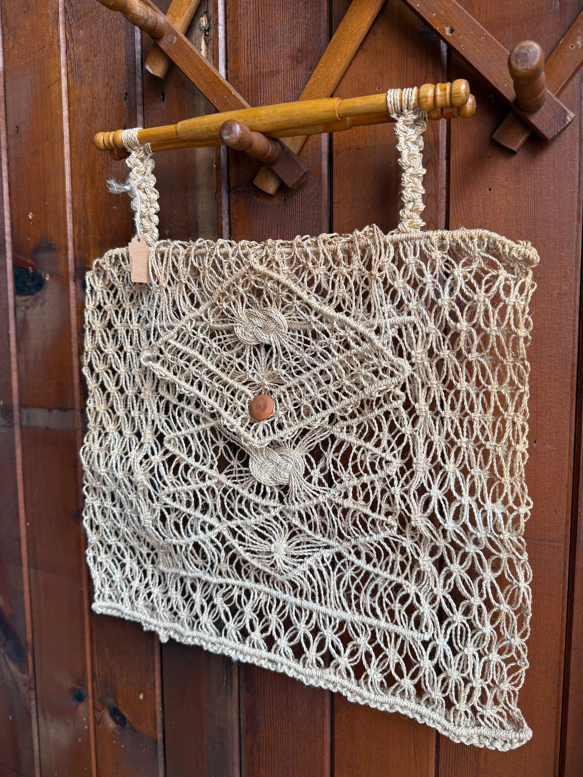 1960’s/70s Handmade Macrame Bag.