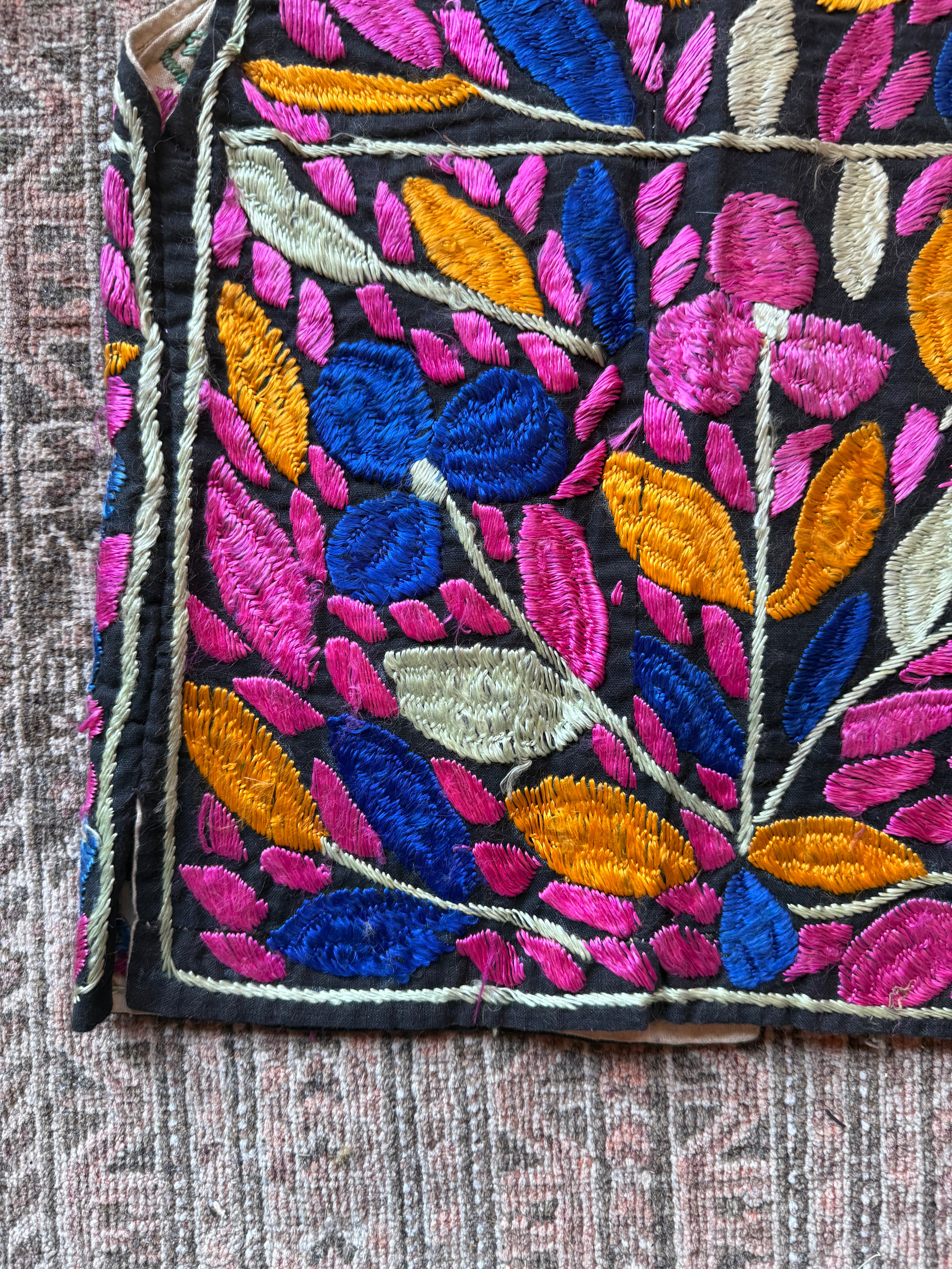 Authentic 1970’s Afghan Hand-embroidered Vest