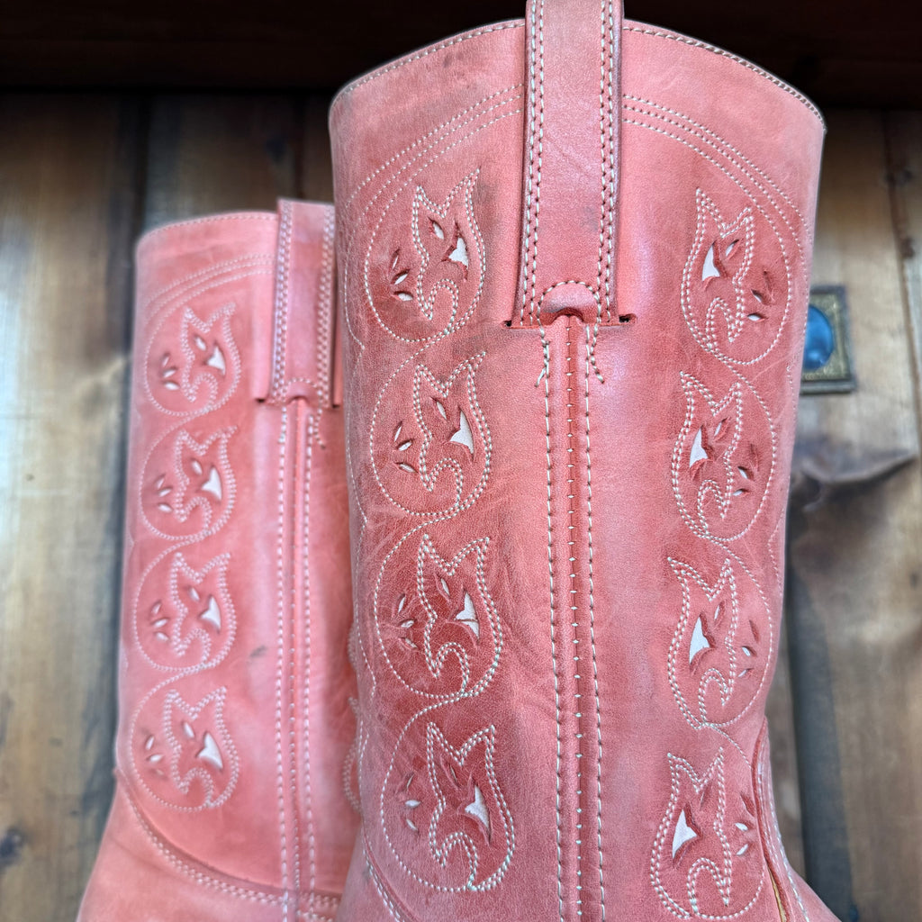 UK 8 - Vintage Rare Pink Austin Frye Boots