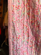 Vintage Pink Paisley Reversible Cotton Quilt