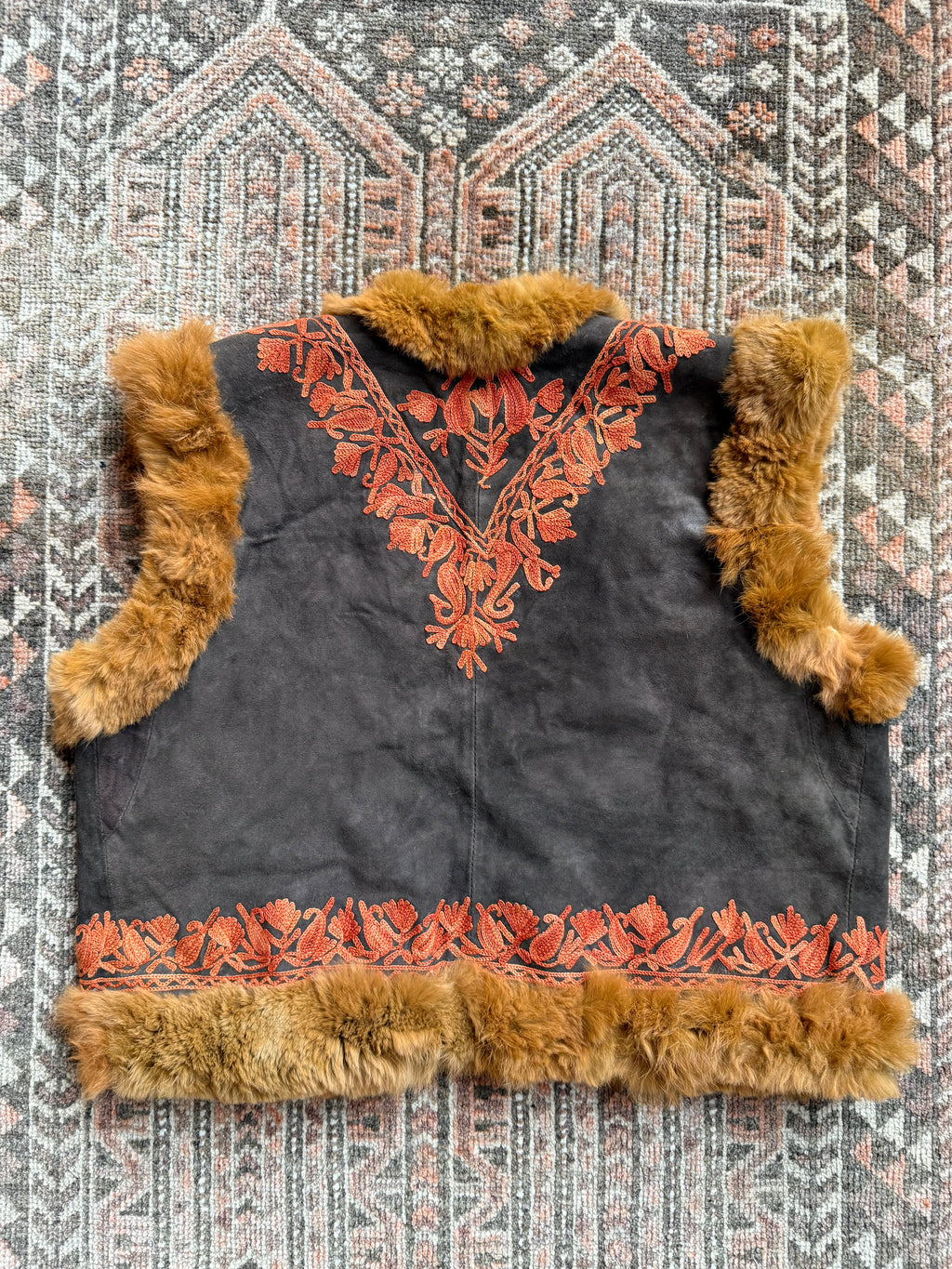 Vintage Afghan Reversible Gilet