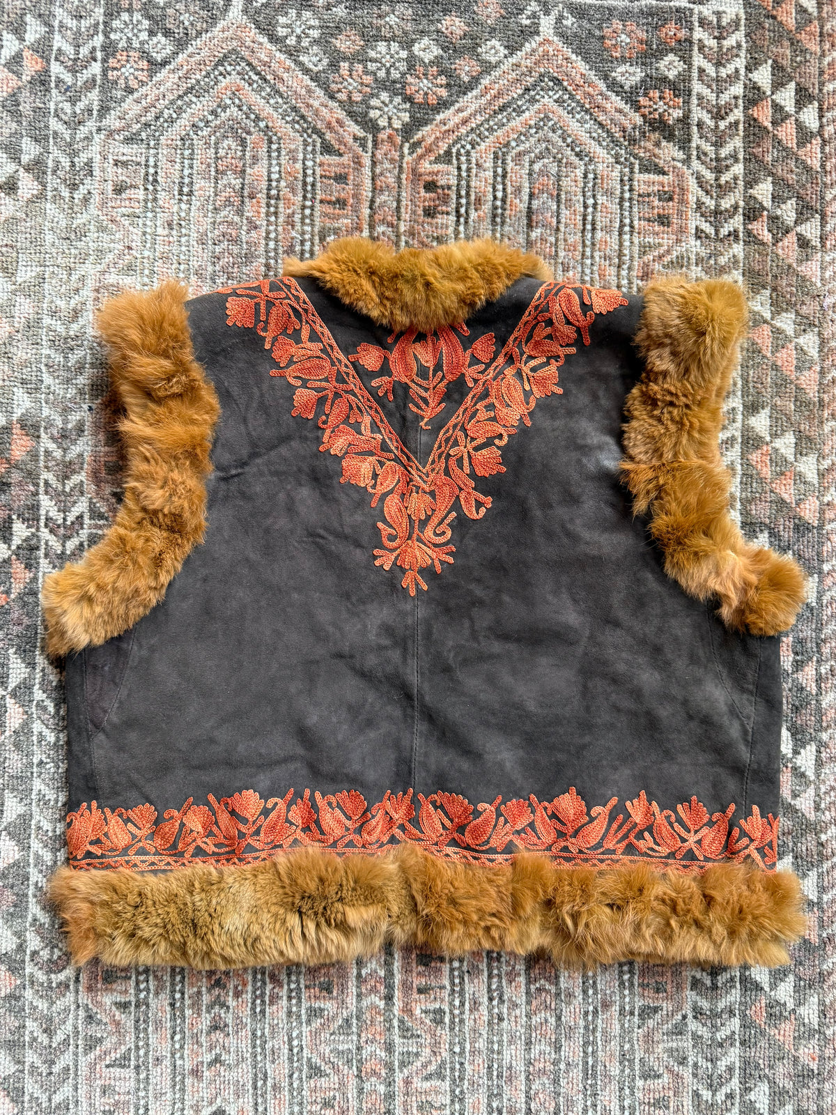 Vintage Afghan Reversible Gilet
