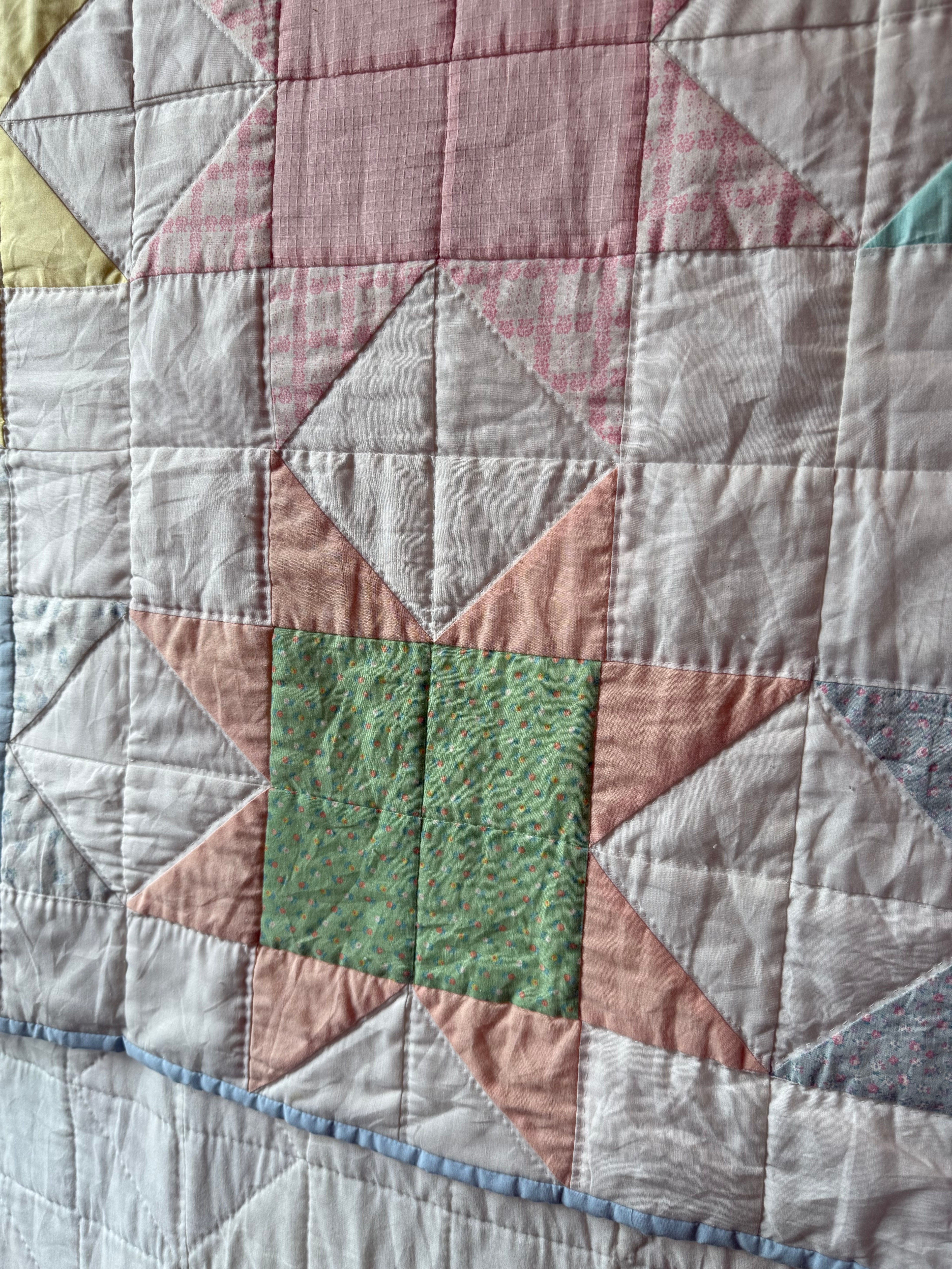 Large Vintage 1993 Handmade Star Quilt